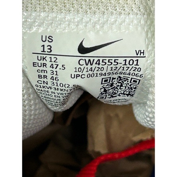 Nike Air Max SC CW4555 101 Men's White Blue Red Size 13 - Picture 4 of 8